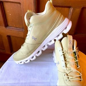 ON CLOUD HI Womens Yellow Cashew Active Athletic Running Sneakers Trainers 10.5